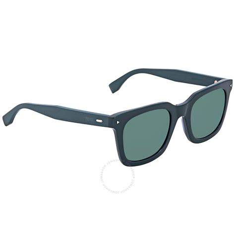 fendi men 0216|Fendi Khaki Mirror Blue Square Men's Sunglasses FF 0216/S .